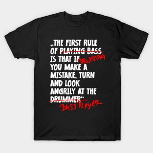 The First Rule Of Drumming T-Shirt